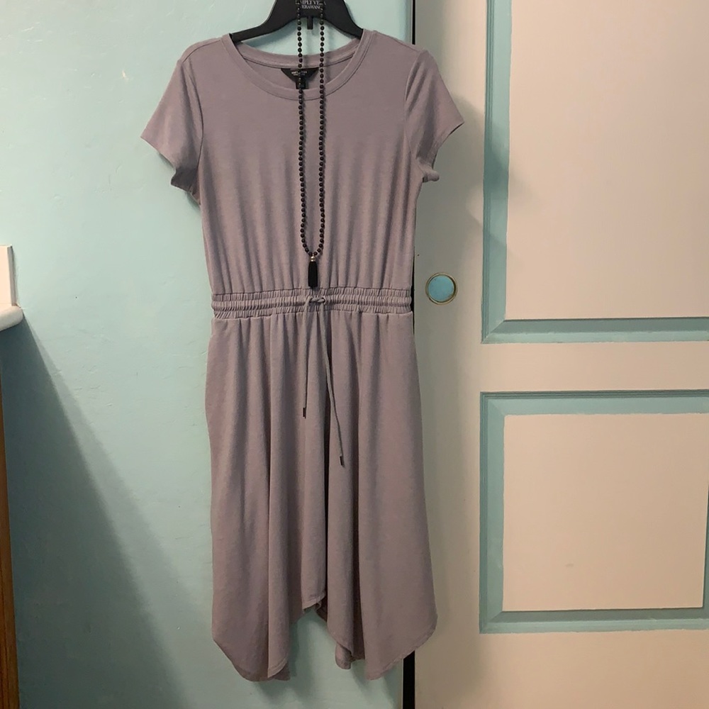 Simply Vera gray t-shirt dress with pockets😜